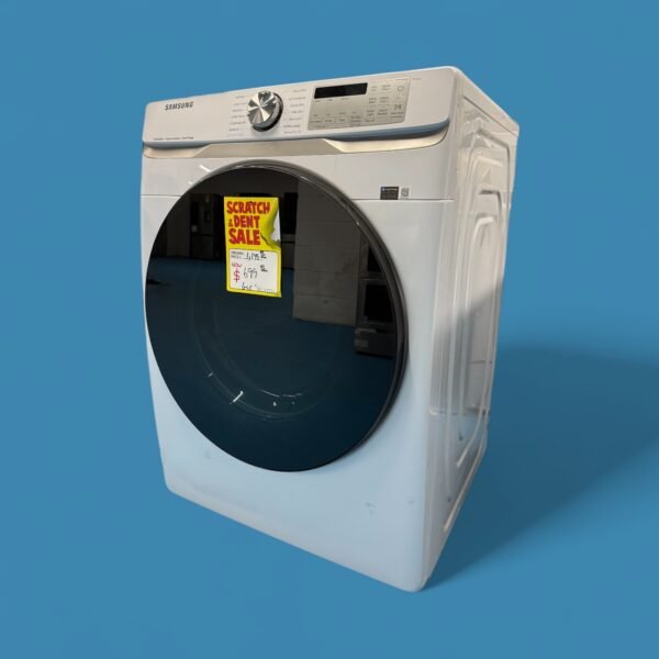 7.5 cu. ft. Vented Smart Stackable Electric Dryer in White with Steam Sanitize+