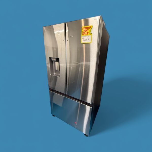 31 cu. ft. Mega Capacity Standard Depth 3-Door French Door Refrigerator in Stainless Steel with Four Types of Ice