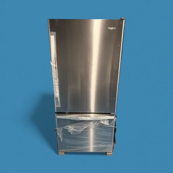 22 cu. ft. Bottom Freezer Refrigerator in Stainless Steel with Spill Guard Glass Shelves