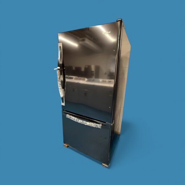 22 cu. ft. Bottom-Freezer Refrigerator in Fingerprint Resistant Black Stainless