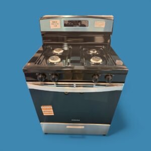 5.1 cu. ft. 30 in. 4 Burner Freestanding Gas Range in Stainless Steel