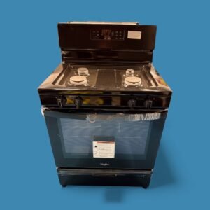 30-in 4 Burners 5.1-cu ft Freestanding Gas Range in. Black