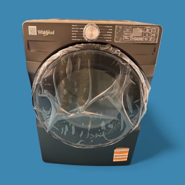 7.4 cu. ft. vented Front Load Electric Dryer in Volcano Black with Wrinkle Shield Option