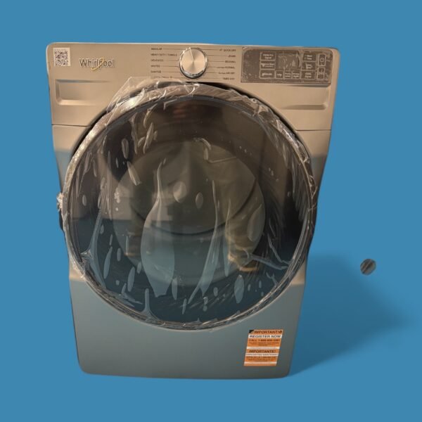 7.4 cu. ft. vented Front Load Electric Dryer in Radiant Silver with Wrinkle Shield Option