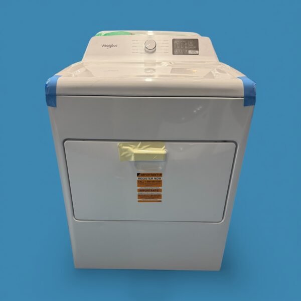 7.0 cu. ft. vented Matching Top Load Electric Dryer in White with AutoSensing