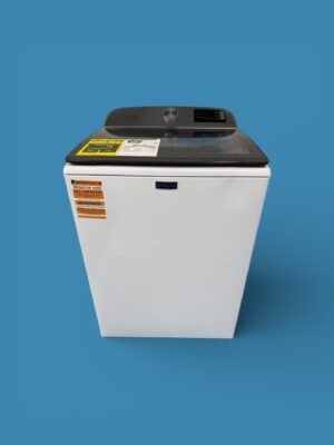 5.2 cu. ft. Top Load Washer in White with Agitator, Extra Power Option and Smart Appliance