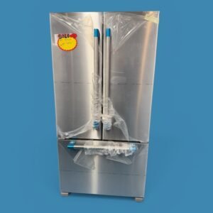 Photoroom_20260312_154508 JennAir - RISE 21.9 Cu. Ft. French Door Counter-Depth Refrigerator with Gourmet Bay drawer and TriSensor Climate Control - Stainless Steel