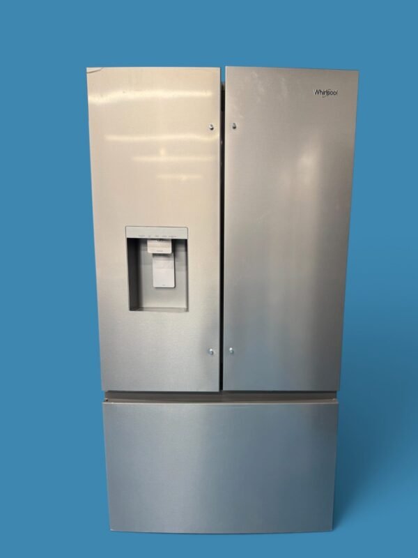 36 in. 30 cu. ft. Standard Depth French Door Refrigerator in Print Resist Stainless w/ In-Door Water and Ice Maker