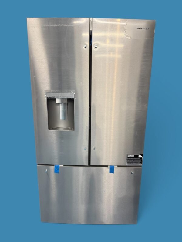 36 in. 30 cu. ft. Standard Depth French Door Refrigerator in PrintShield Stainless with Exterior Water and Ice