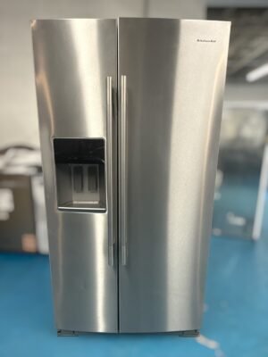 KitchenAid 28.7 Cu. Ft. Side-by-Side Refrigerator with Panoramic LED Lighting - Stainless Steel