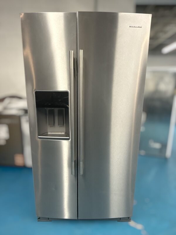 KitchenAid 28.7 Cu. Ft. Side-by-Side Refrigerator with Panoramic LED Lighting - Stainless Steel