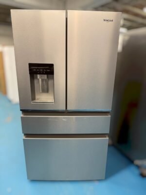 Whirlpool 36-inch Wide True Counter Depth 4-Door French Door Refrigerator - 22 cu. ft. Fingerprint-Resistant Stainless Finish WRMC7036RZ Whirlpool
