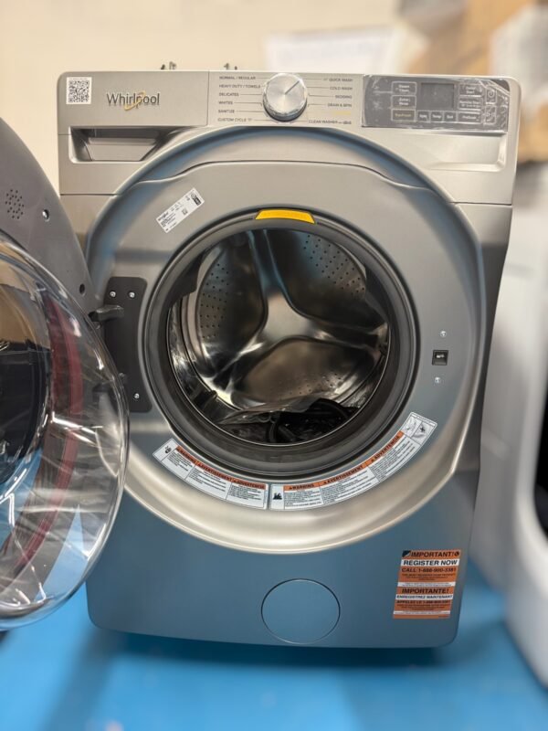 WHIRLPOOL MODEL WFW5720RRO. PREMIUM 27-INCH FRONT-LOAD SMART WASHING MACHINE, 5.2 CU. FEET CAPACITY
