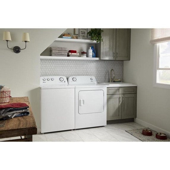 Amana NTW4519JW 27.5" Large Capacity Top Load Washer with High-Efficiency Agitator - White