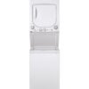 GE Appliances GE Unitized Spacemaker® 2.3 cu. ft. Capacity Washer with Stainless Steel Basket and 4.4 cu. ft. Capacity Electric Dryer ^ GUD24ESSMWW